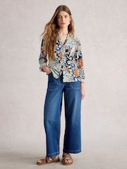 White Stuff Orange Annie Jersey Shirt - Image 1 of 6