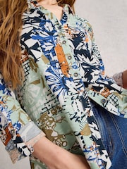 White Stuff Orange Annie Jersey Shirt - Image 4 of 6