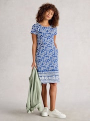 White Stuff Blue Tallie Jersey Dress - Image 1 of 6