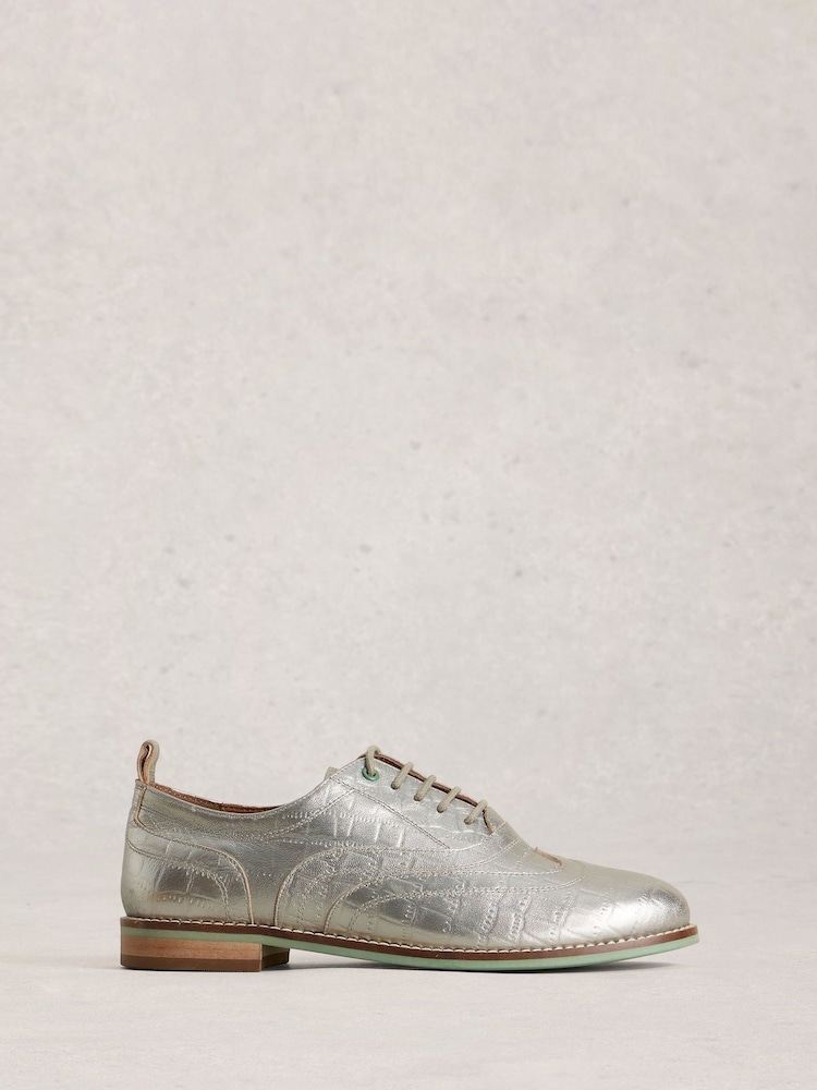 White Stuff Silver Thistle Lace Up Brogues - Image 1 of 4 White Stuff Silver Thistle Lace Up Brogues - Image 1 of 4