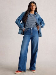 Azul - Camiseta Clara Stitch White Stuff - Imagem 1 de 6