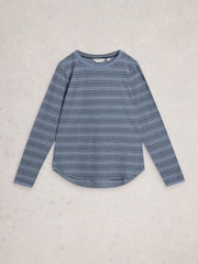 Azul - Camiseta Clara Stitch White Stuff - Imagem 5 de 6