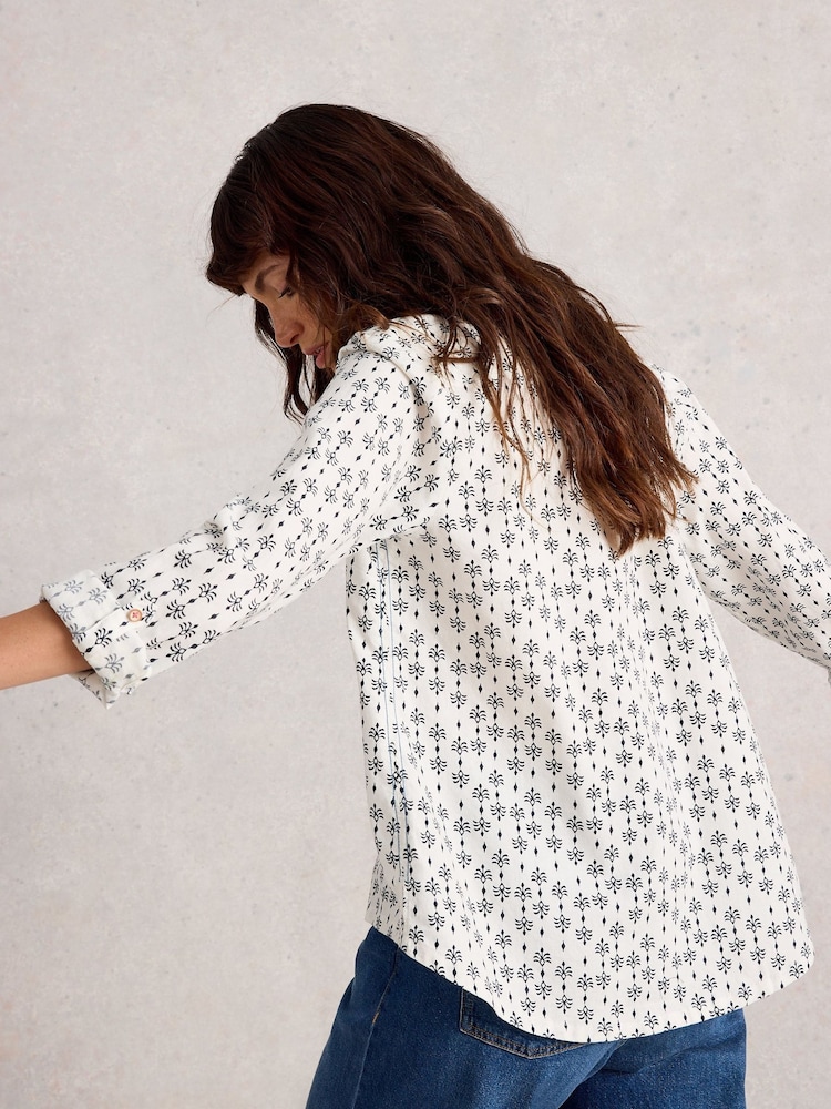 White Stuff White Sophie Cotton Shirt - Image 2 of 6
