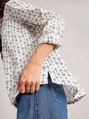 White Stuff White Sophie Cotton Shirt - Image 3 of 6