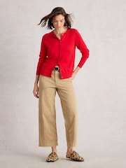 White Stuff Yellow Tia Wide Leg Crop Jeans - Image 1 of 6