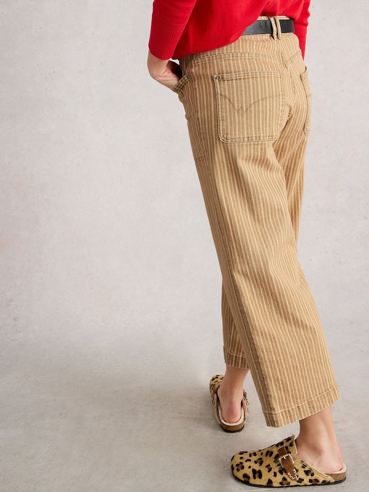 White Stuff Yellow Tia Wide Leg Crop Jeans - Image 2 of 6 White Stuff Yellow Tia Wide Leg Crop Jeans - Image 2 of 6