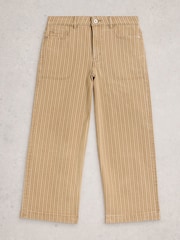 White Stuff Yellow Tia Wide Leg Crop Jeans - Image 5 of 6
