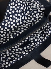 White Stuff Blue Hettie Leather Tote Bag - Image 5 of 5