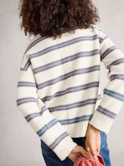 White Stuff White Victoria Stripe Jumper - Image 3 of 6