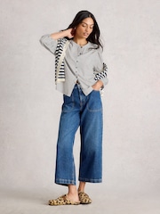 White Stuff White Stripe Mix Shirt - Image 1 of 6