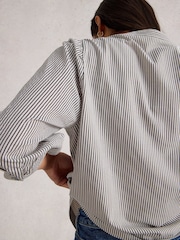 White Stuff White Stripe Mix Shirt - Image 3 of 6