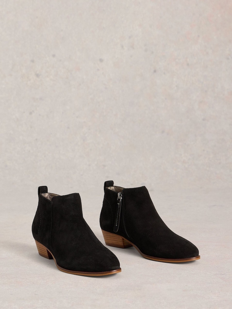 White Stuff Black Willow Suede Ankle Boots - Image 2 of 4 White Stuff Black Willow Suede Ankle Boots - Image 2 of 4