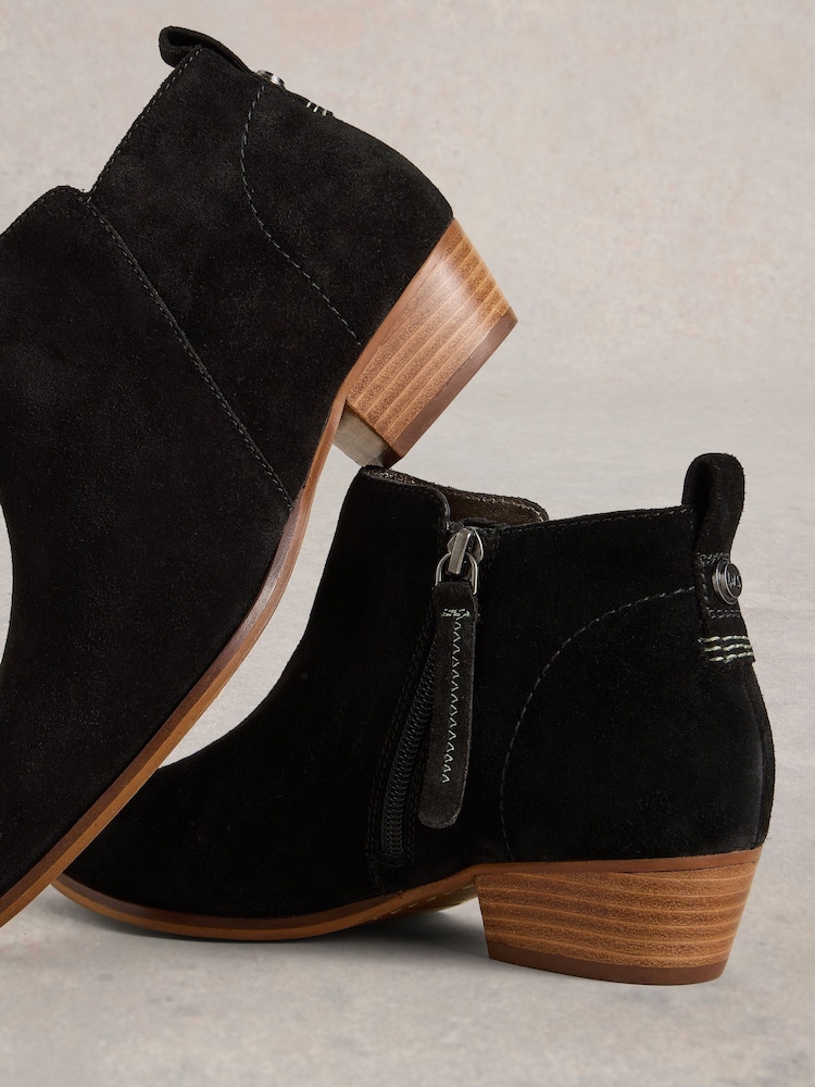 White Stuff Black Willow Suede Ankle Boots - Image 4 of 4 White Stuff Black Willow Suede Ankle Boots - Image 4 of 4