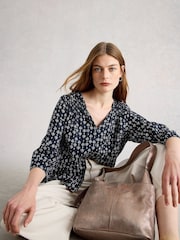 Azul - White Stuff Rae Cotton Top - Imagen 3 de 6