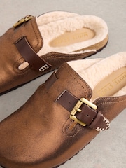 White Stuff Metallic Myrtle Slip On Footbed Slippers - Image 4 of 4