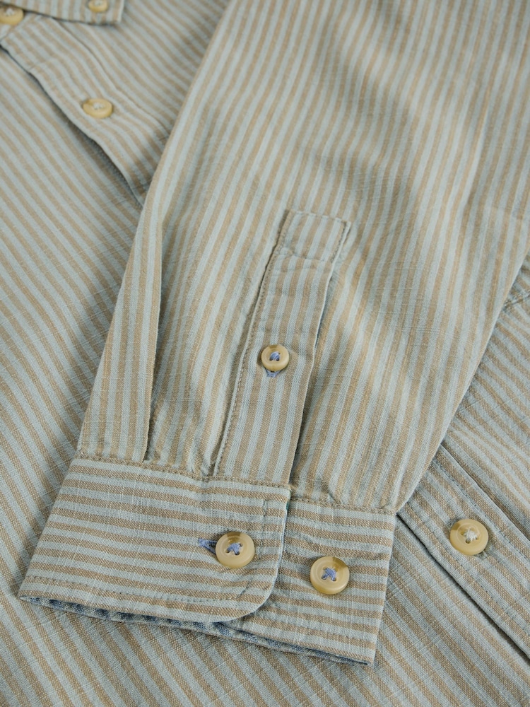 Azul - Camisa listrada Bruton da White Stuff - Imagem 6 de 6