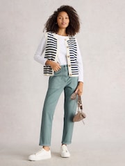 White Stuff Blue Twister Chino Trousers - Image 1 of 6