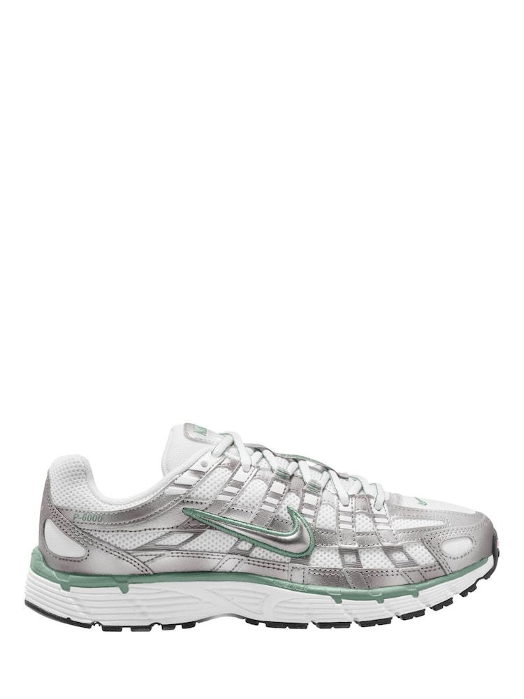 Nike Silver Green P 6000 Trainers - Image 4 of 4