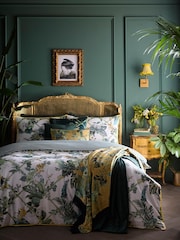 Laurence Llewelyn-Bowen Green Cotswold Fantasia Dawn Velvet Filled Cushion - Image 2 of 5