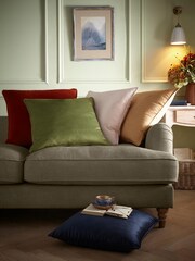 Appletree Pink Harlan Velvet Filled Cushion - Image 2 of 3
