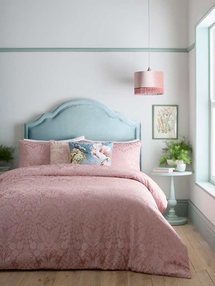 Appletree Blush Toria Jacquard Duvet Cover Set - Image 1 of 5