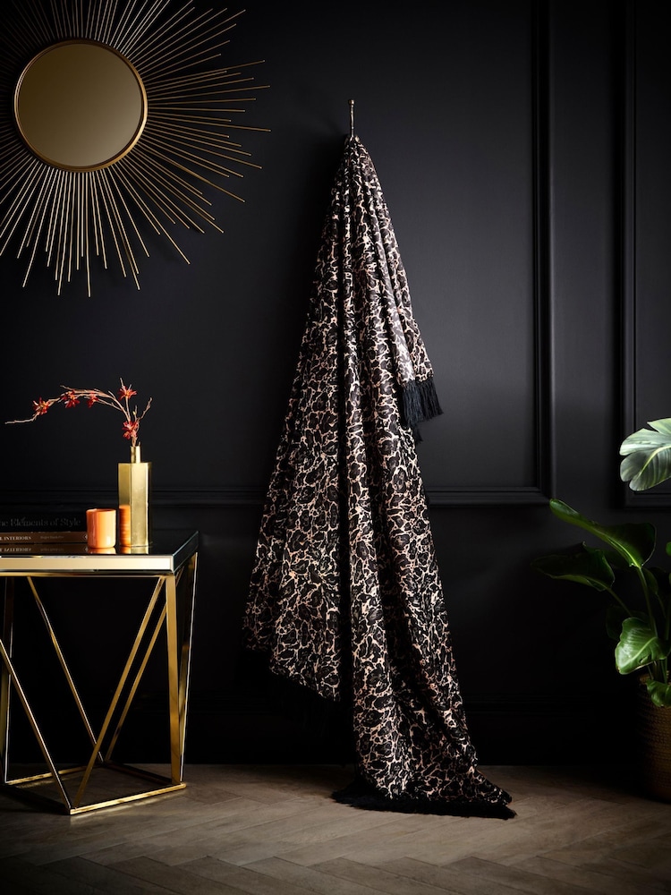 Laurence Llewelyn-Bowen Gold Josephine Velvet Throw - Image 1 of 6