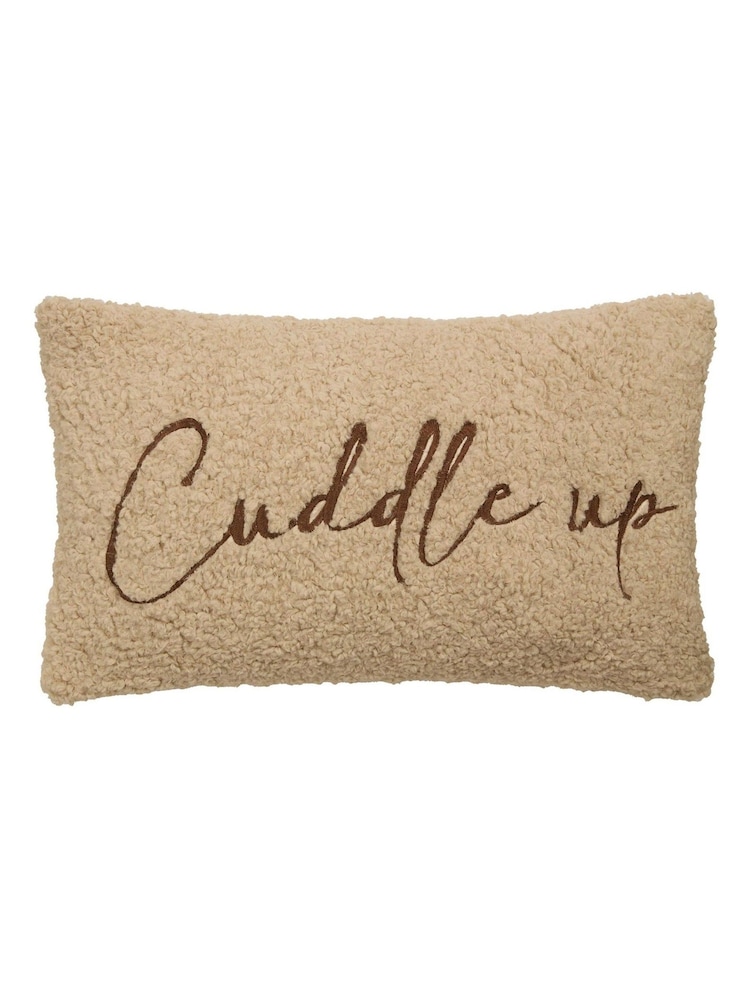 Fusion Natural Cuddle up Cushion Textured Filled Cushion - Image 2 of 3 Fusion Natural Cuddle up Cushion Textured Filled Cushion - Image 2 of 3
