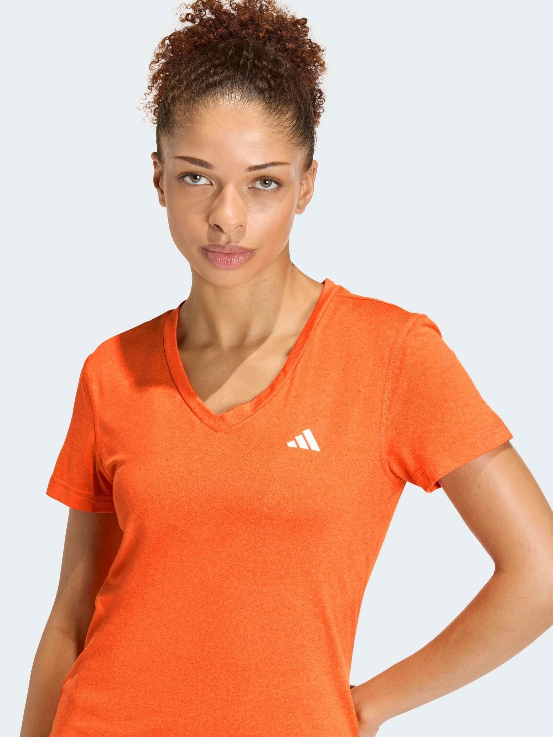 Buy adidas Orange Workout Essentials V-Neck T-Shirt from Next USA