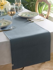 Laurence Llewelyn-Bowen Green Palm Print Court 100% Cotton Table Runner - Image 2 of 4