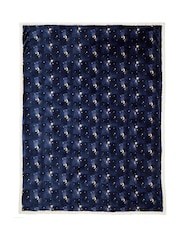 Fusion Navy Cosmic Star Fleece Throw - Image 2 of 4