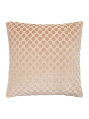 Soiree Natural Velvet Spot Filled Cushion - Image 2 of 5