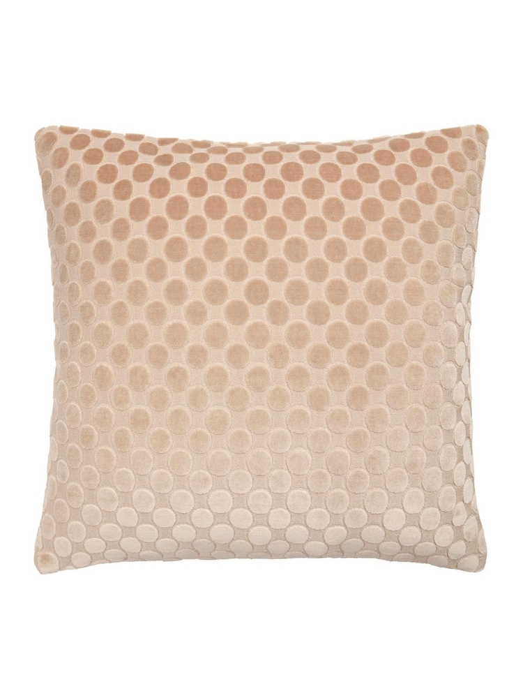 Soiree Natural Velvet Spot Filled Cushion - Image 2 of 5