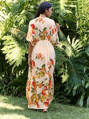 B by Ted Baker Viscose Yellow Fruit Dress - Image 3 of 6