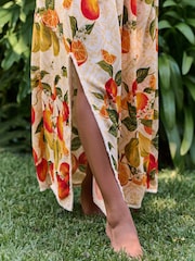 B by Ted Baker Viscose Yellow Fruit Dress - Image 4 of 6