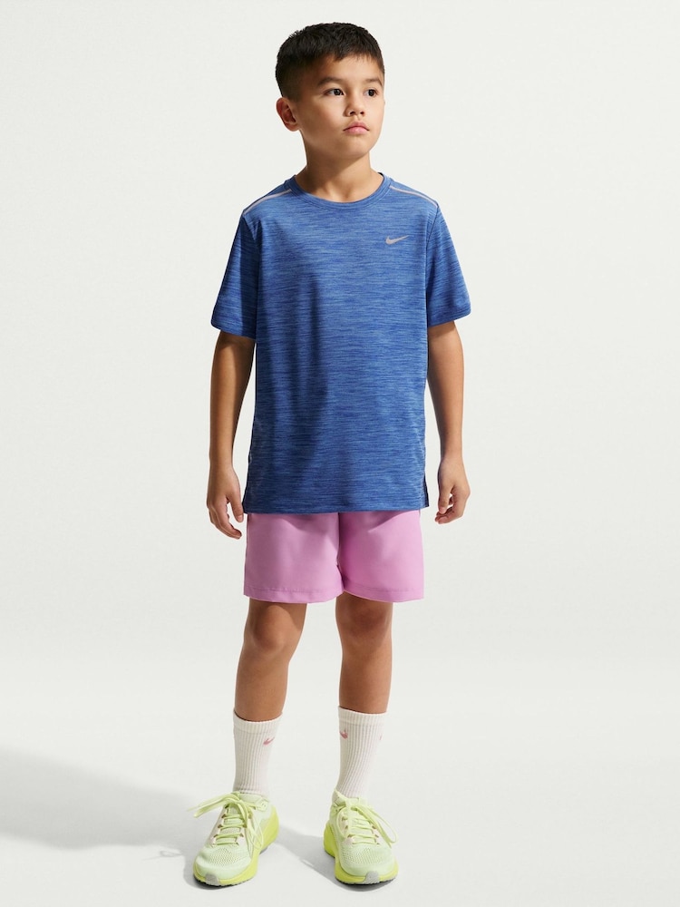 Universitetet Blå - Nike Miler Dri-FIT kortermet t-skjorte - Bilde 1 av 6