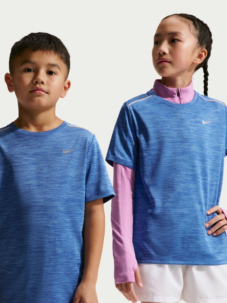 Universitetet Blå - Nike Miler Dri-FIT kortermet t-skjorte - Bilde 2 av 6