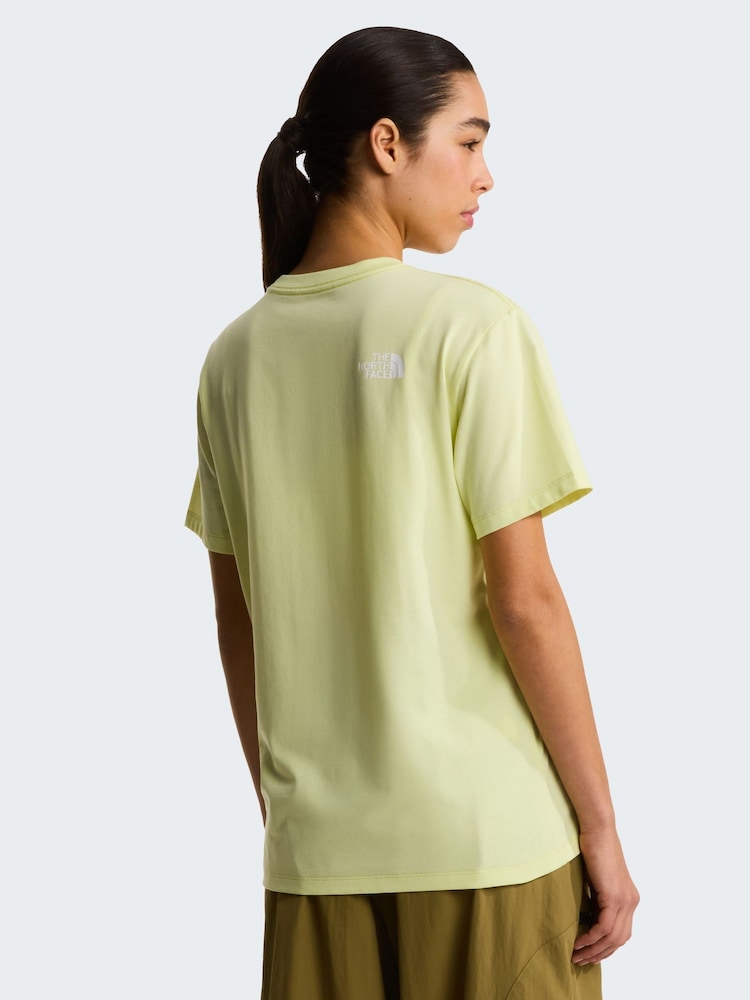 The North Face Yellow Evolution Half Dome T-Shirt - Image 4 of 4