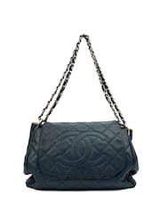 Chanel Navy Accordian Flap Bag Shoulder Bag - Image 1 of 7