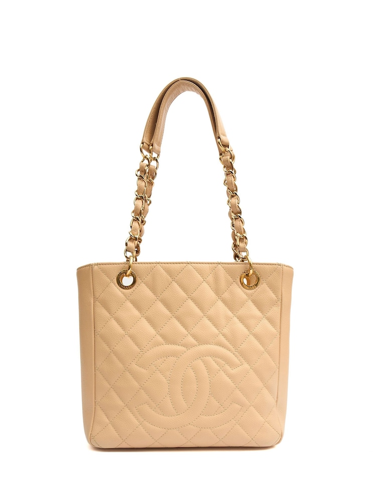 Chanel Natural Petite Shopping Tote Bag - Image 1 of 7