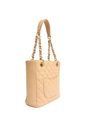 Chanel Natural Petite Shopping Tote Bag - Image 3 of 7