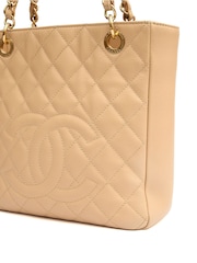Chanel Natural Petite Shopping Tote Bag - Image 5 of 7