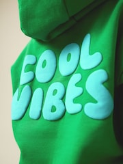 Grün - Set mit bedrucktem Hoodie und Jogginghose (3 Monate bis 7 Jahre) - Bild 5 von 10