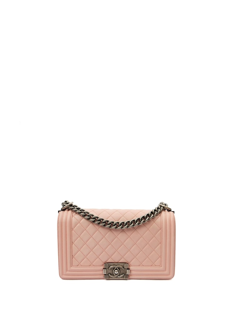 Chanel Pink Boy Medium Shoulder Bag - Image 1 of 7