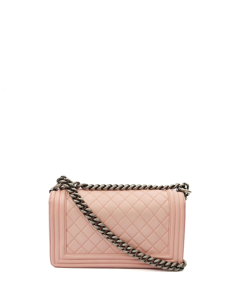 Chanel Pink Boy Medium Shoulder Bag - Image 2 of 7