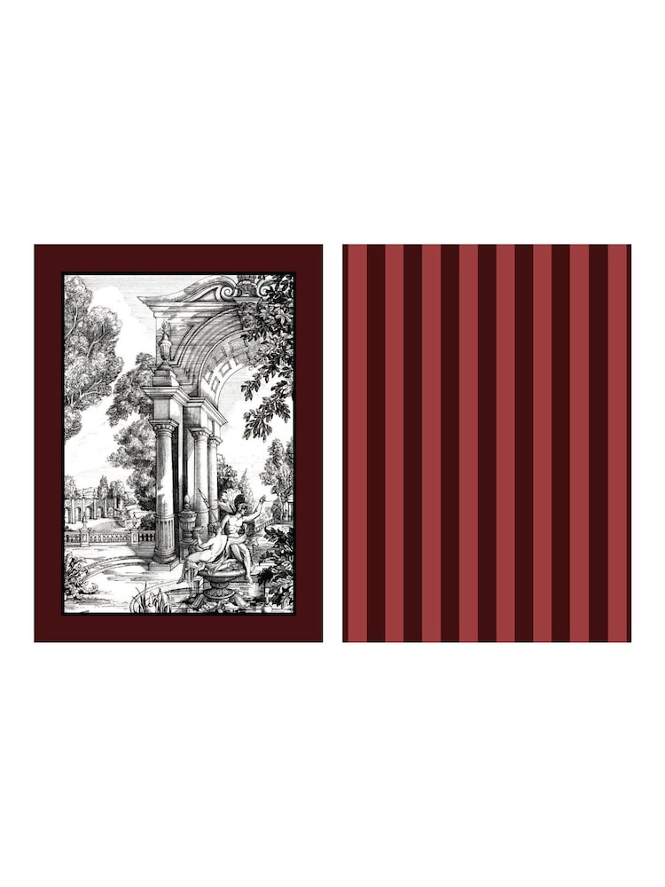 Laurence Llewelyn-Bowen Red Festivo 100% Cotton Tea Towel - Image 3 of 3