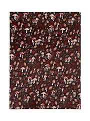 Fusion Chocolate Woodland Dreams Fleece Throw - Image 2 of 4
