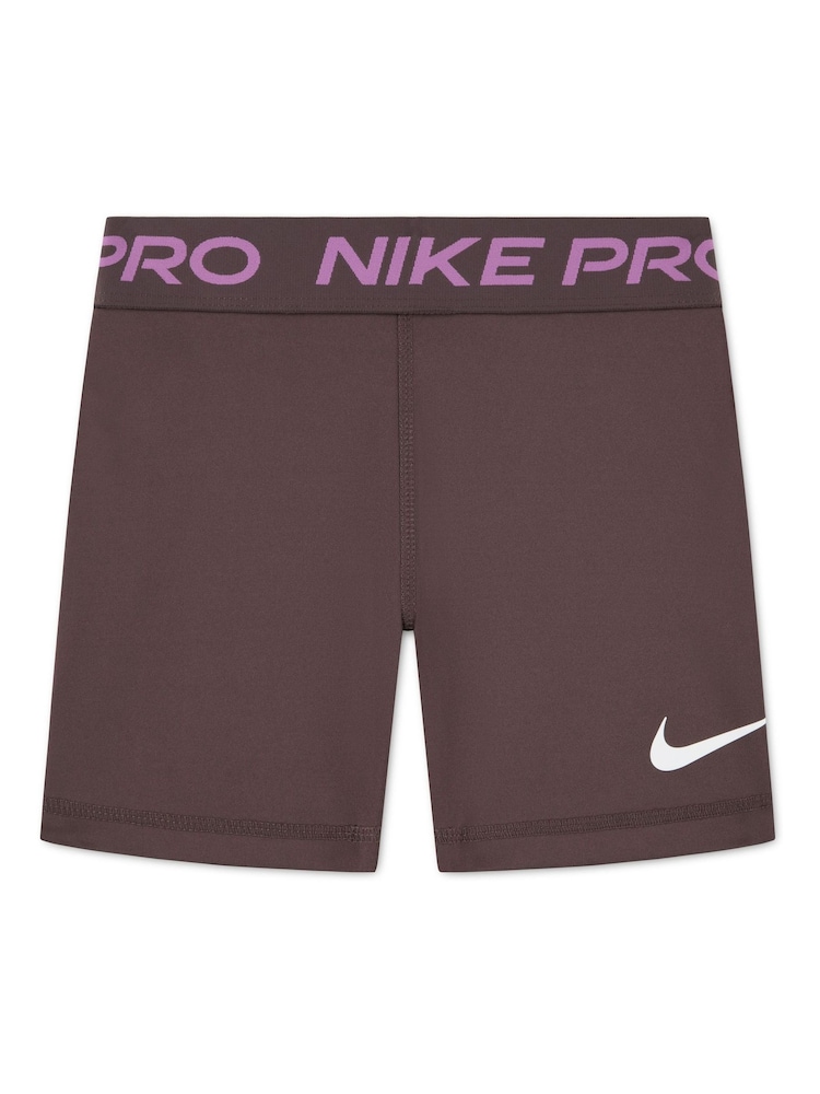 Nike Brown Little Kids Girls Pro Dri Fit Shorts - Image 1 of 3