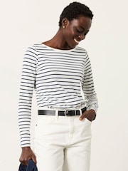 FatFace Breton Ivory T Shirt - Image 1 of 6