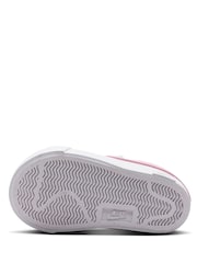 Nike White/Pink Infant Tennis Essential Trainers - Image 4 of 5