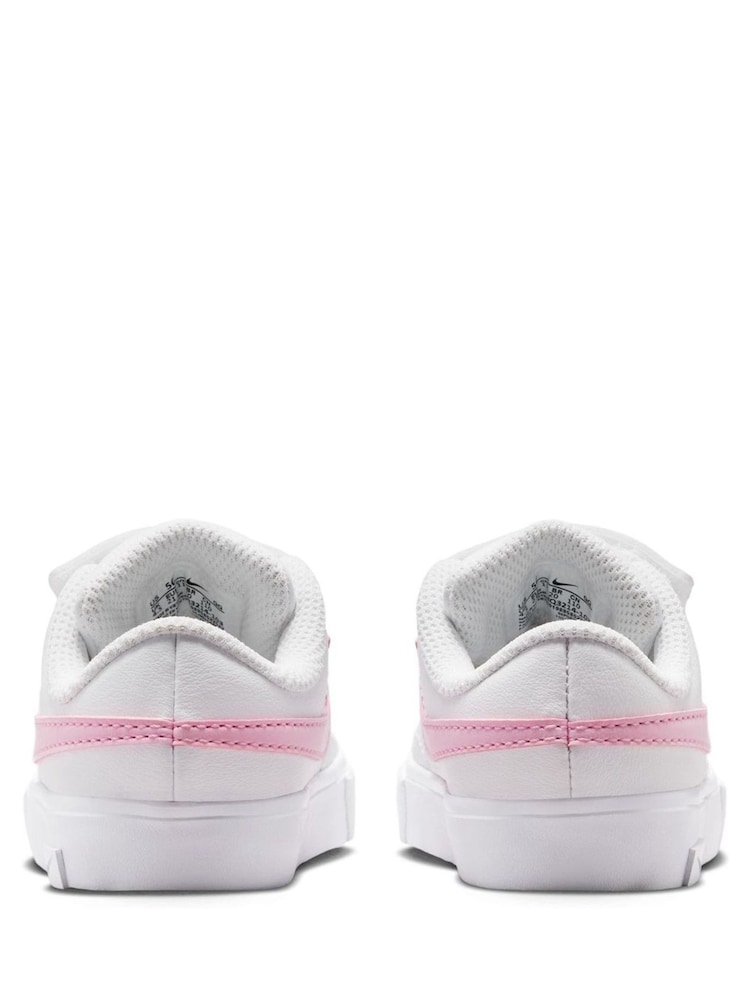 Nike White/Pink Infant Tennis Essential Trainers - Image 5 of 5 Nike White/Pink Infant Tennis Essential Trainers - Image 5 of 5